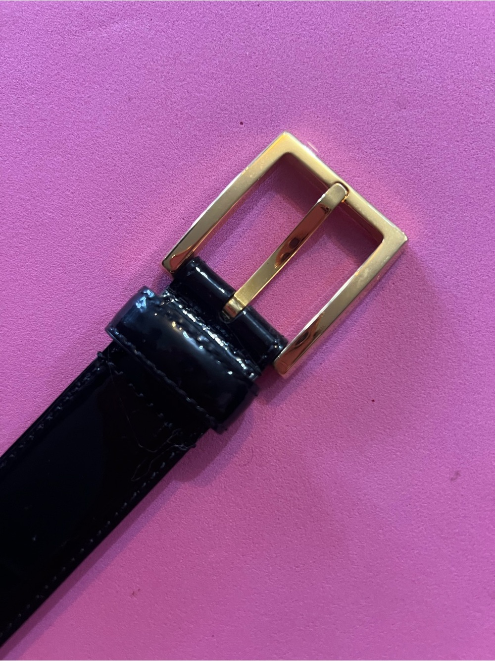 Michael Kors Black Leather Belt XS